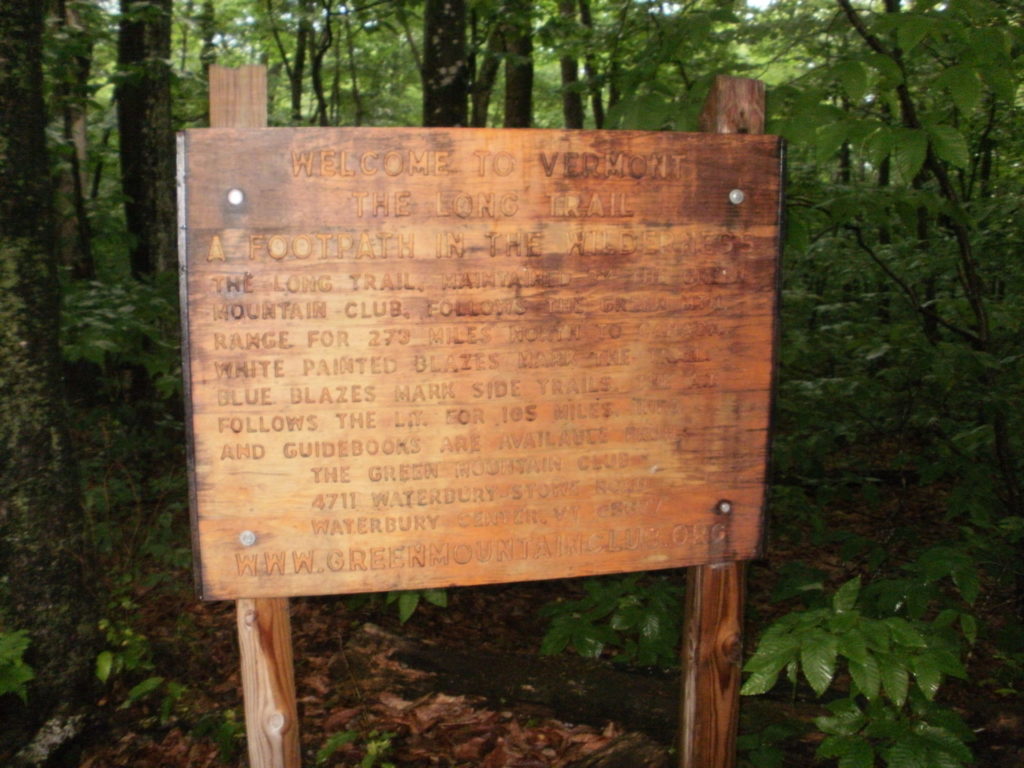 Vermont Long Trail Sign